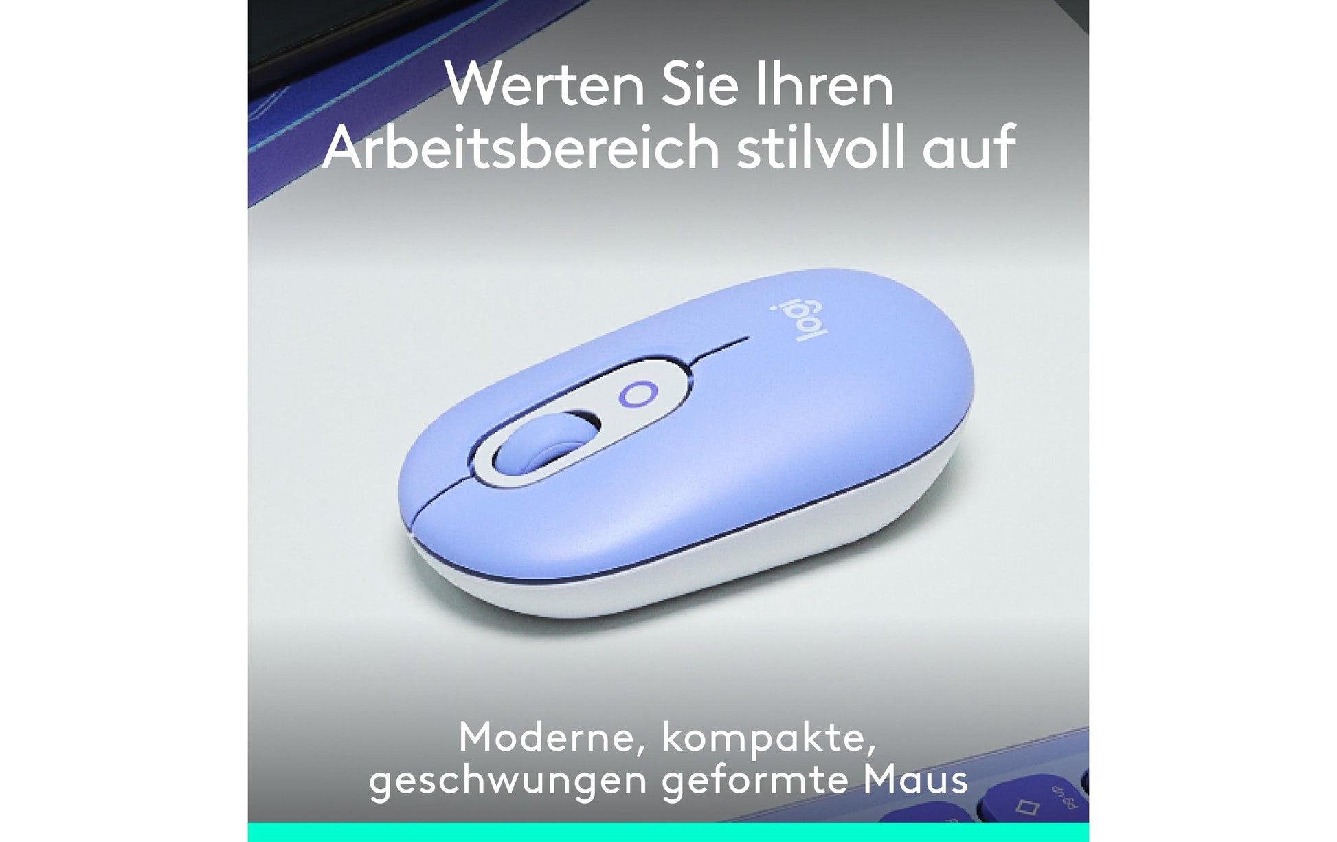 Logitech POP mit Emoji – Maus, lila