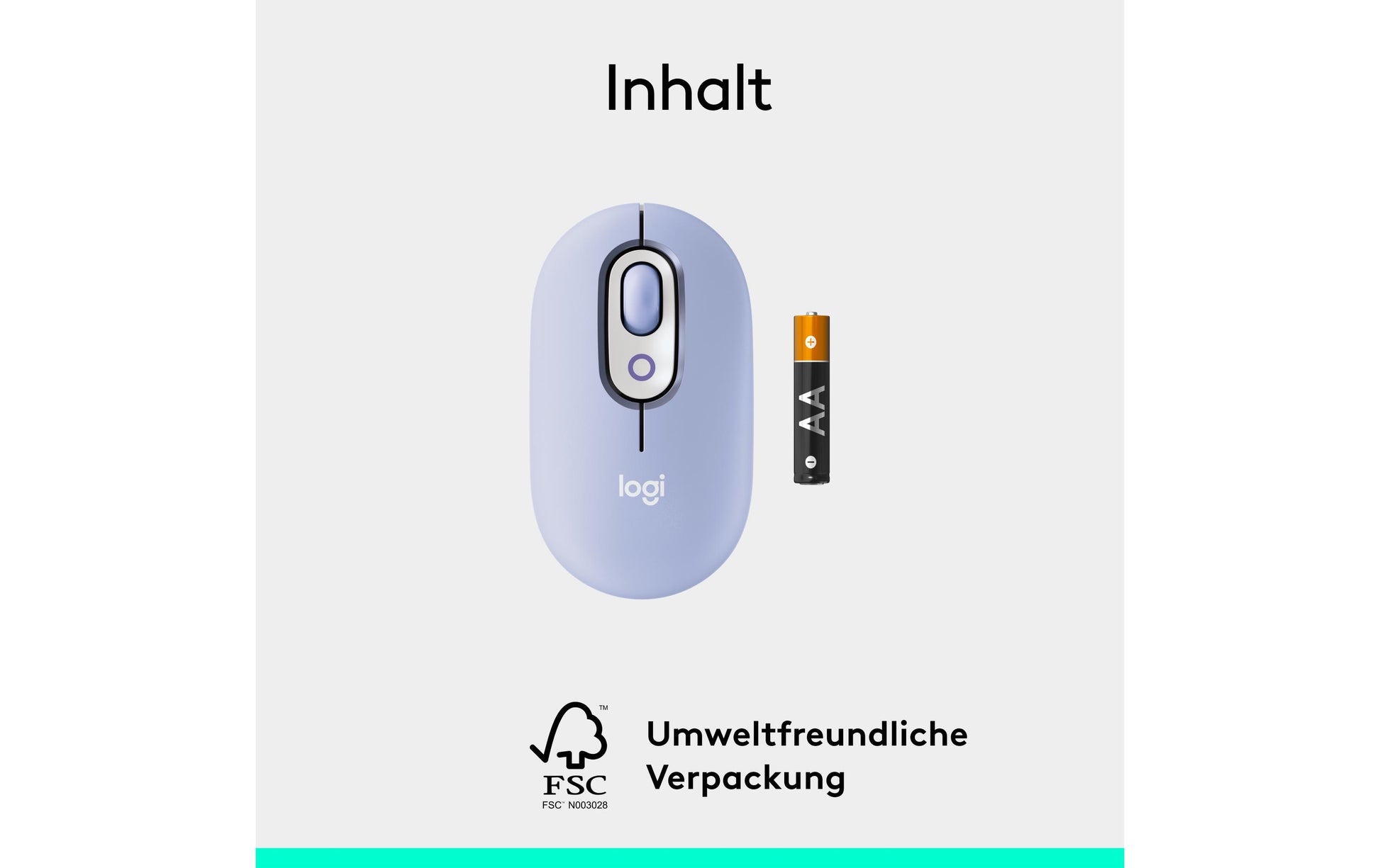 Logitech POP mit Emoji – Maus, lila