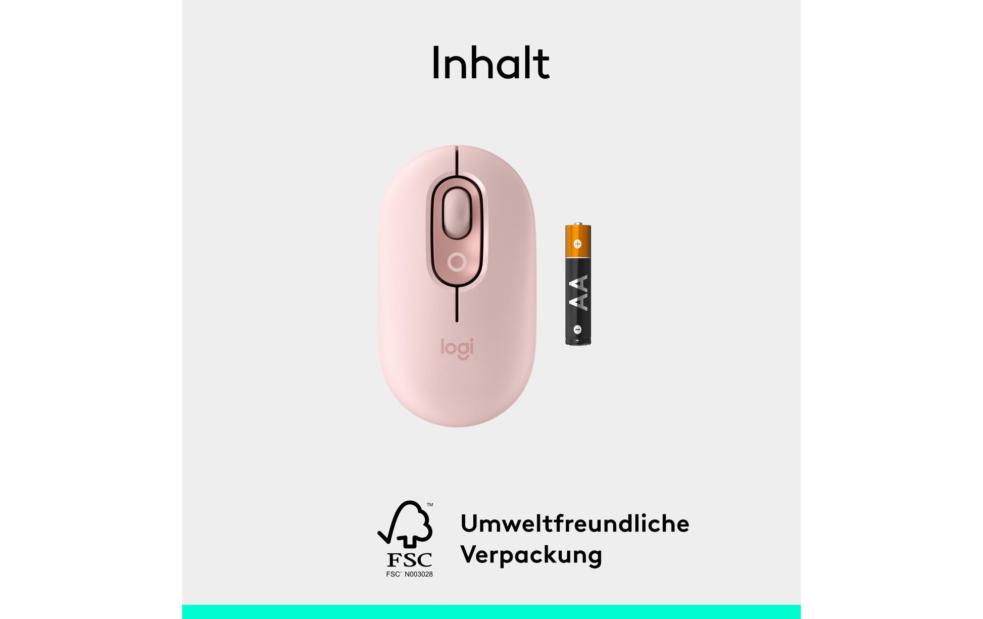 Logitech POP Maus Emoji Rose Maus – Emoji-Taste, Rosa