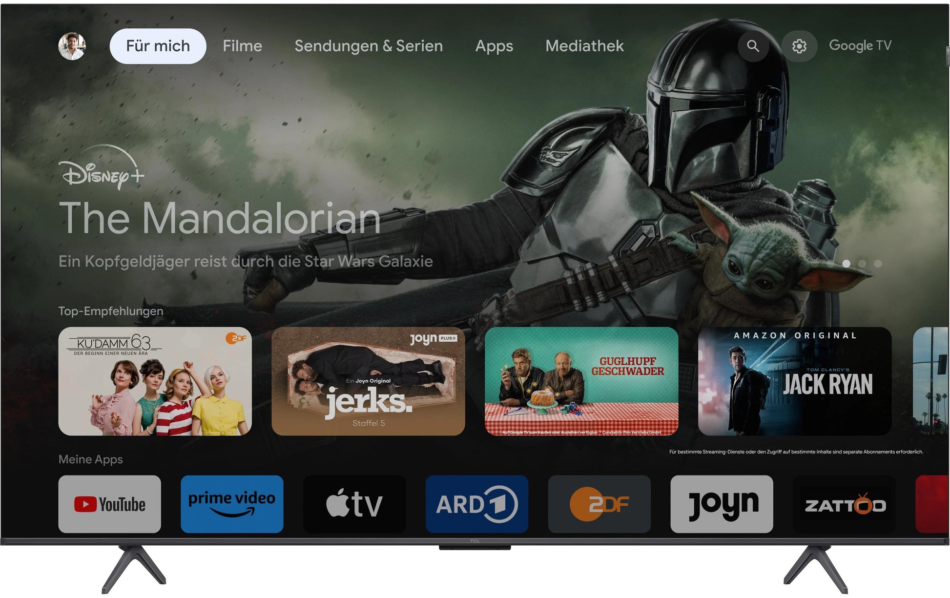 TCL 65C655 – 65" QLED UHD 4K, Google TV, Dolby Vision (2024)