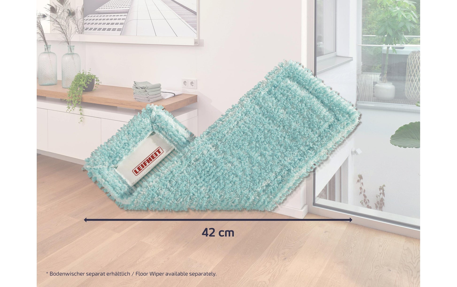 Leifheit Wischbezug Profi Extra Soft – 1 Stk. – Mikrofaser – 42,0 cm