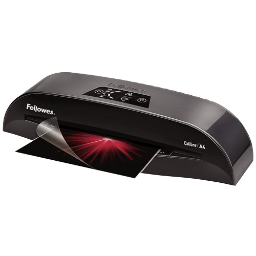 Fellowes Calibre 5750701 Laminiergerät A4 – Kaltlaminierer, bis 125 µm, 2 Rollen, 500 mm/min, schwarz