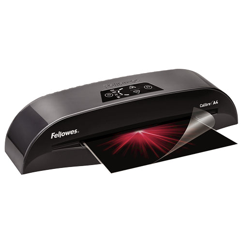 Fellowes Calibre 5750701 Laminiergerät A4 – Kaltlaminierer, bis 125 µm, 2 Rollen, 500 mm/min, schwarz