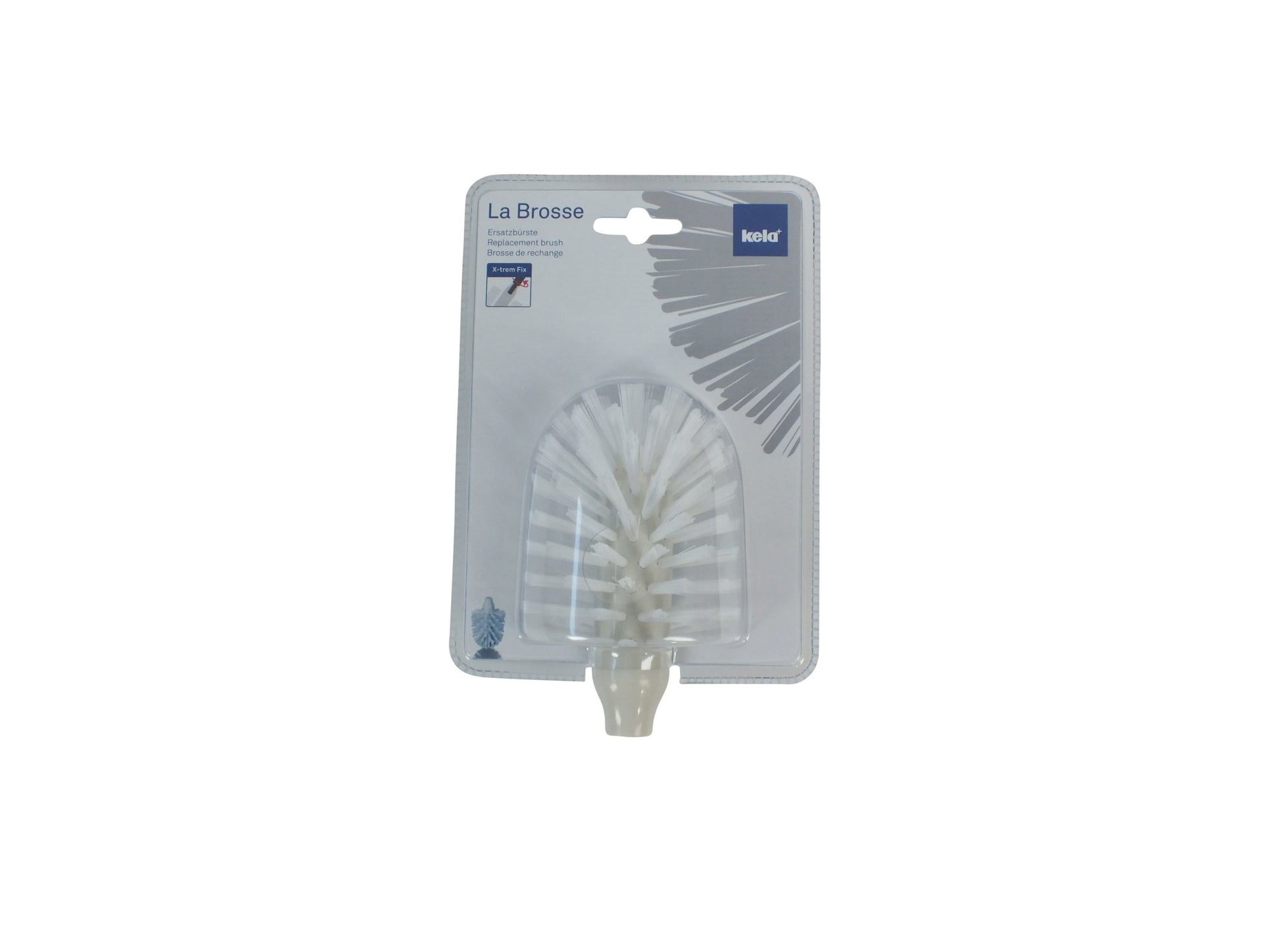 Kela Ersatzbürstenkopf – Polypropylen, Weiss, Ø 8 cm