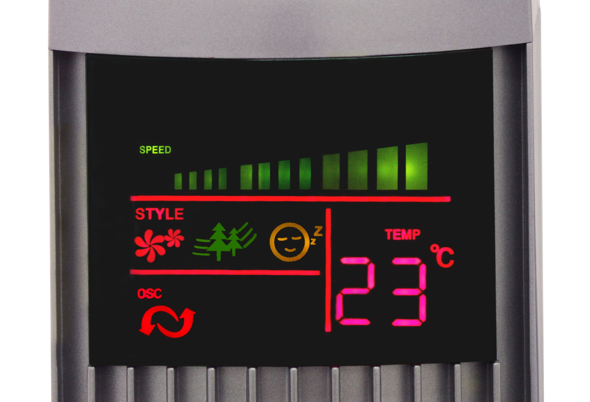 Trisa Turmventilator Fresh Breeze – 45 W, 3 Stufen, oszillierend, Timer, Fernbedienung, Silber