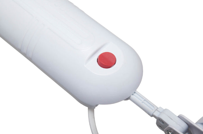 MAUL LED Tischleuchte Atlantic – dreh- & neigbar, Schalter am Kopf – 5’800 K – 400 lm 9 W – weiss Kunststoff