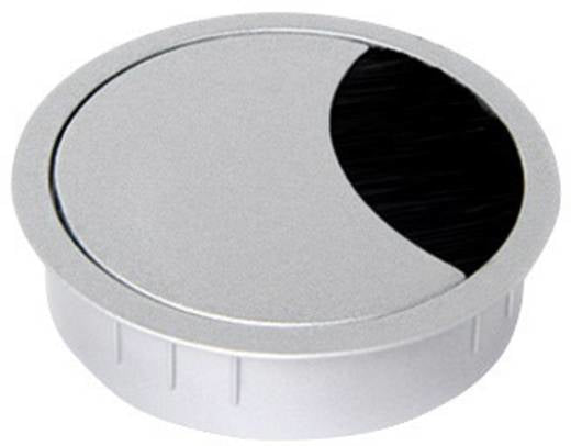 Bachmann LOOP ROUND Kabeldurchlass – 87 × 87 × 22 mm – Zink – Grau metallisch, für 80 mm Bohrungen