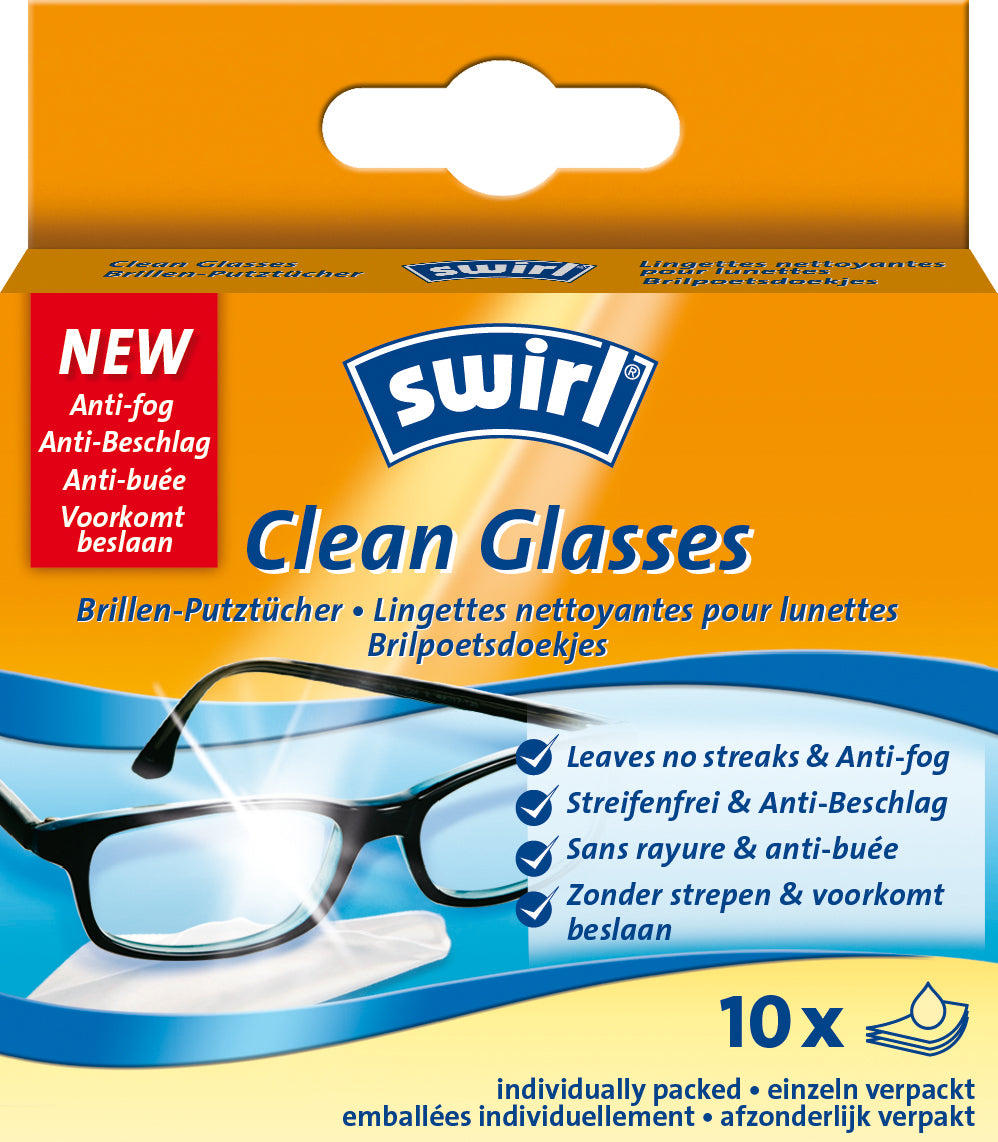 Swirl Brillenputztuch – ohne Duft – für Brille – 10 Stk.