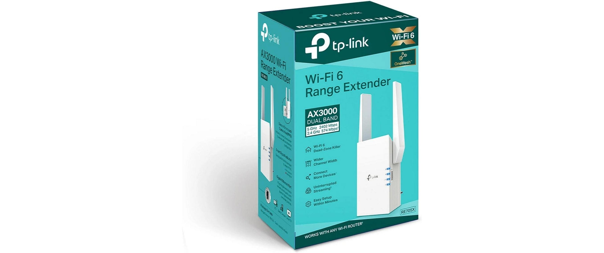 TP-Link RE705X – Access Point – Wi-Fi 6 (2,4/5 GHz), 3,0 Gbit/s