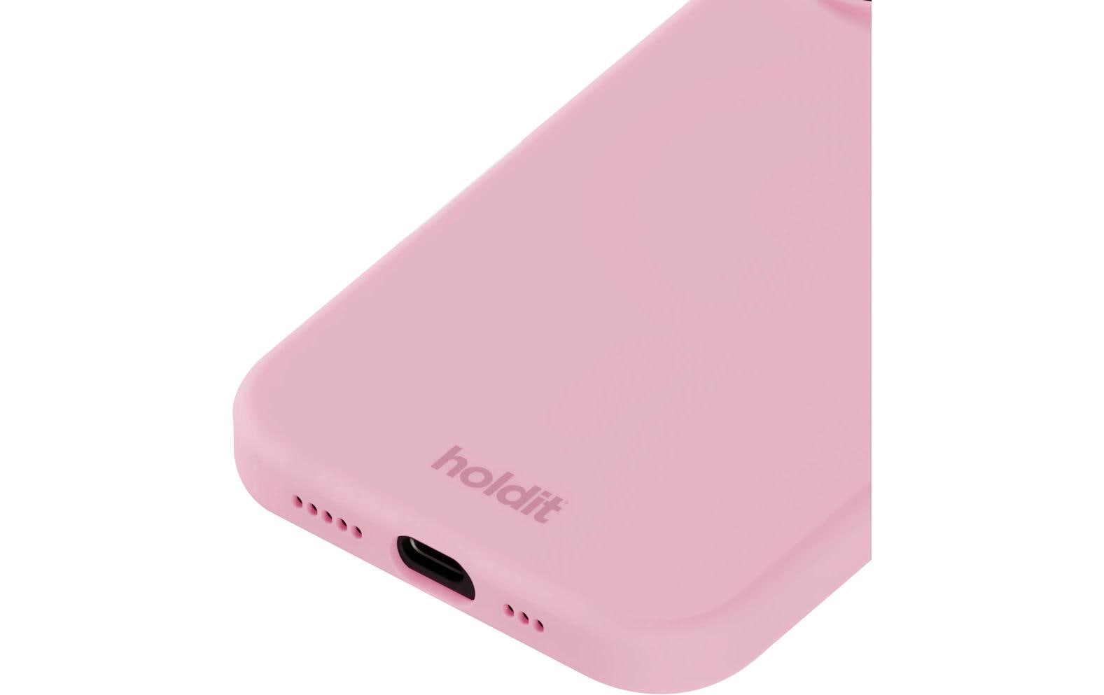 HoldIt Backcover – für Apple iPhone 16 Plus, Silikon, Pink