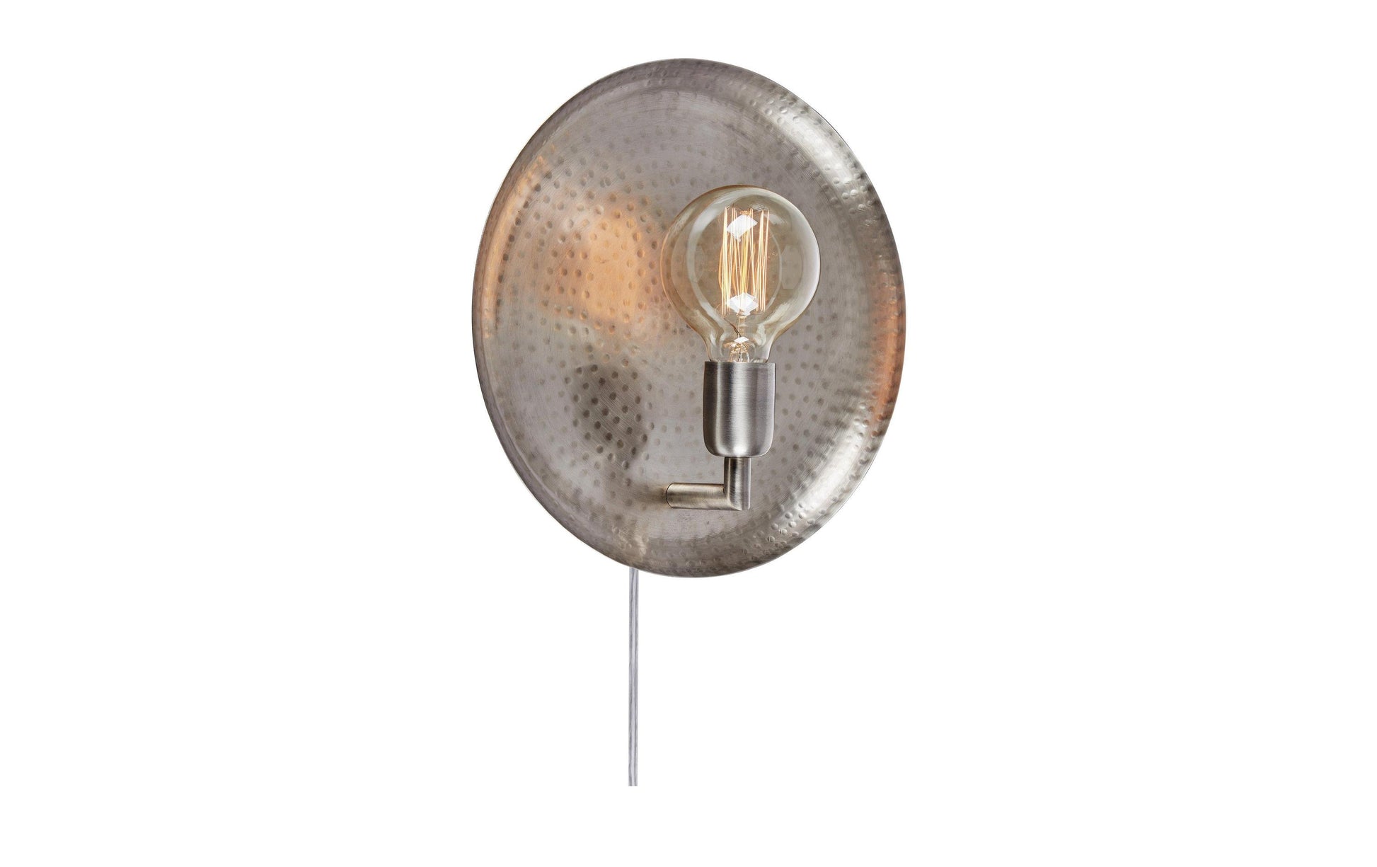 Markslöjd Wandleuchte Dolium – Ø 31 × 11 cm, 40 W, nicht dimmbar, Silber, exkl. E27