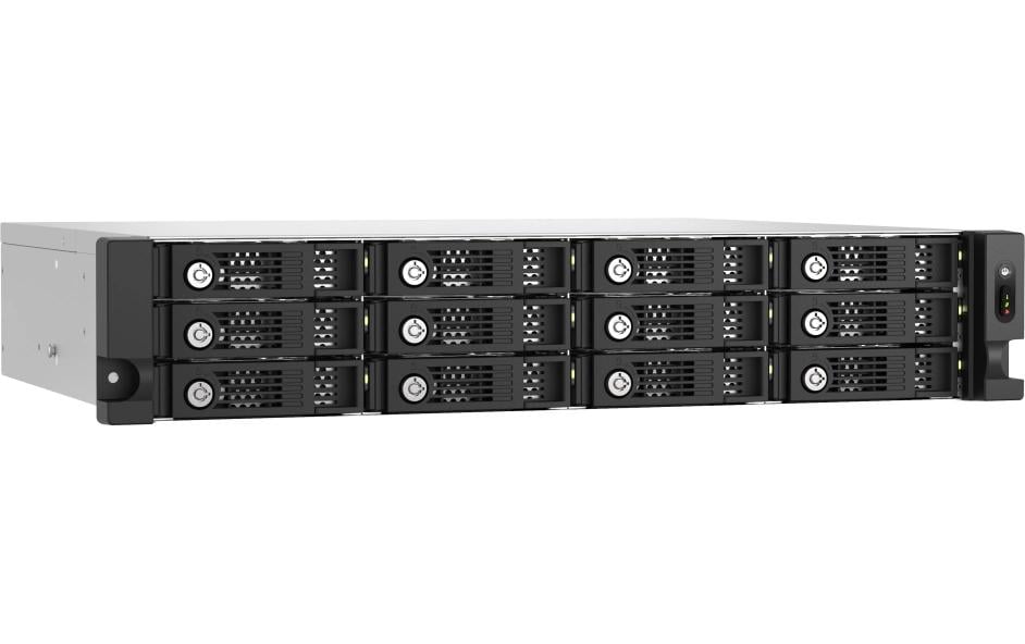 QNAP TL-R1200PES-RP – 12-Bay Rack 2U – für 2,5"/3,5" HDD/SSD, SATA