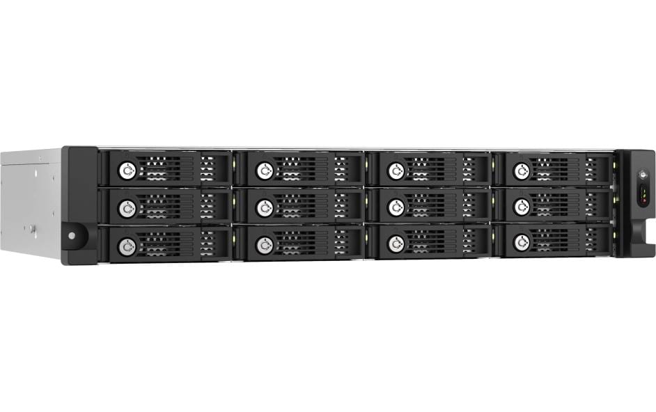 QNAP TL-R1200PES-RP – 12-Bay Rack 2U – für 2,5"/3,5" HDD/SSD, SATA