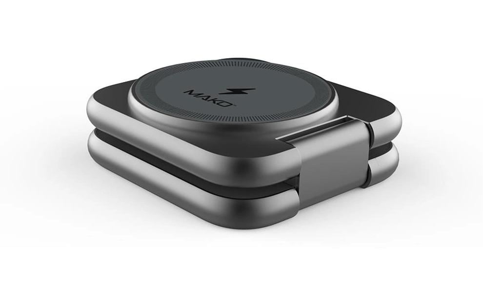 Mako Wireless Charger Kabelloses Ladegerät – Qi – Ladeständer – für Samsung-Geräte – basaltgrau matt