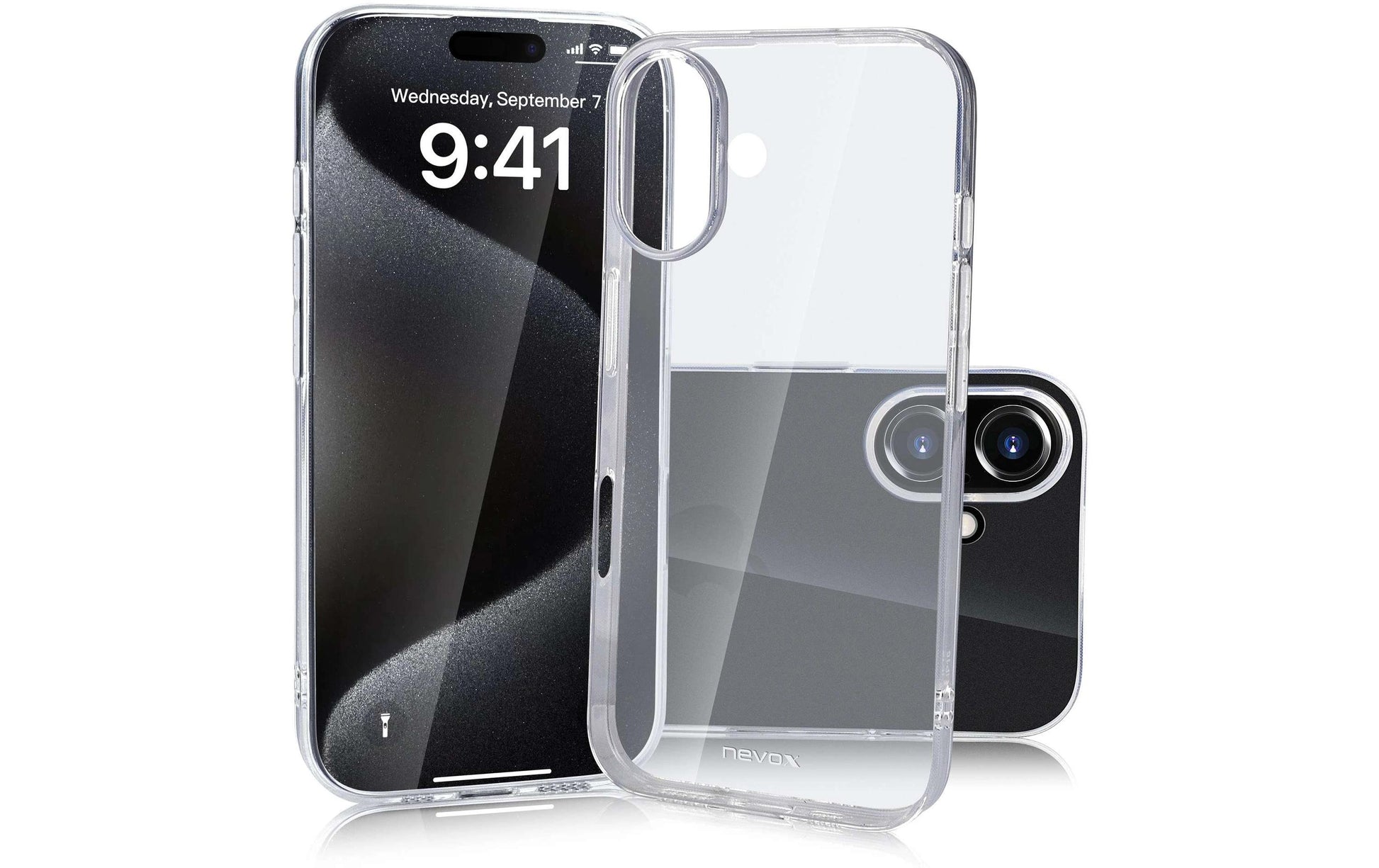 nevox StyleShell Flex Backcover – für Apple iPhone 16 Plus, TPU, Transparent
