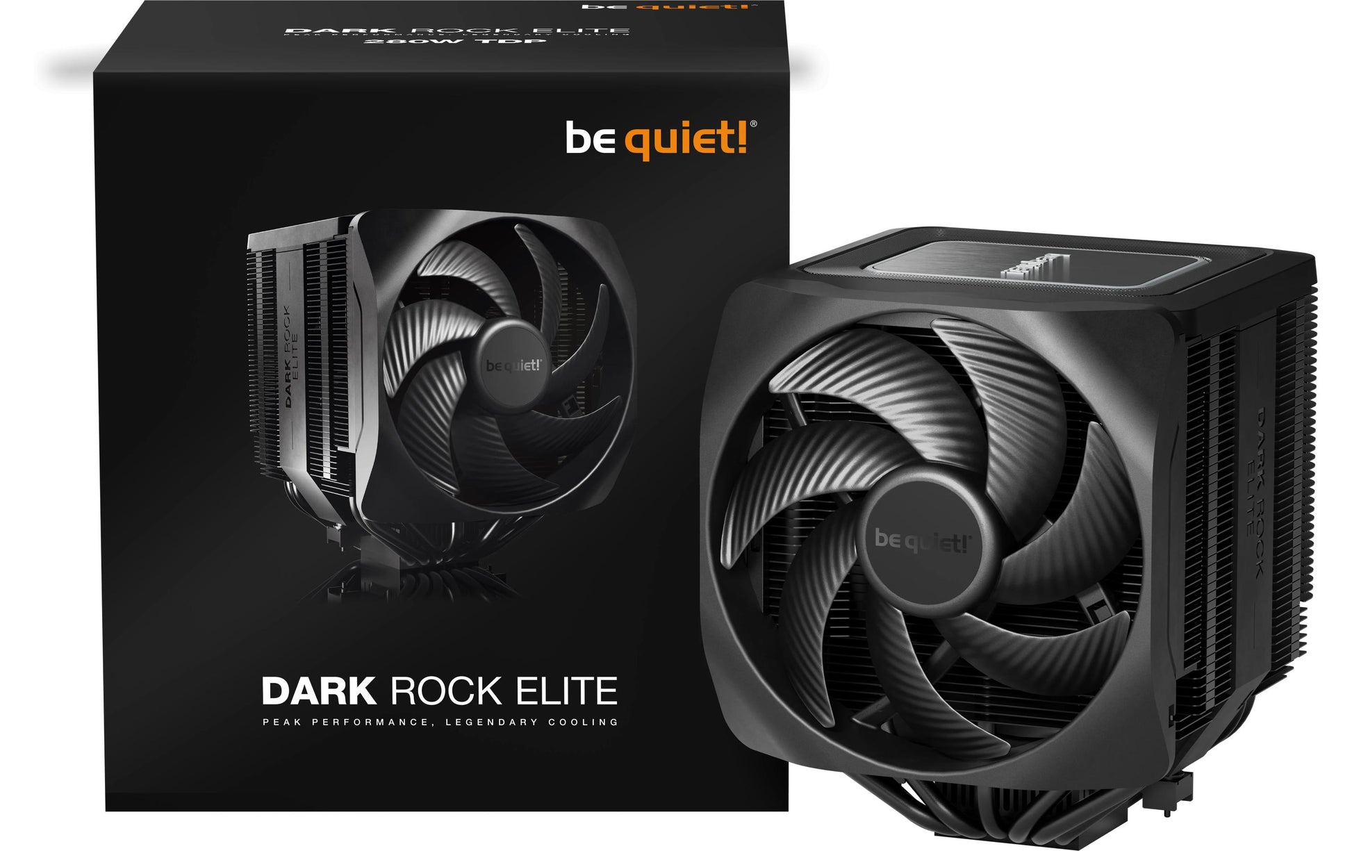 be quiet! be quiet Dark Rock Elite – CPU-Kühler – 2×13,5 cm, 7 Wärmerohre, für LGA 1700, AM5, AM4 und andere