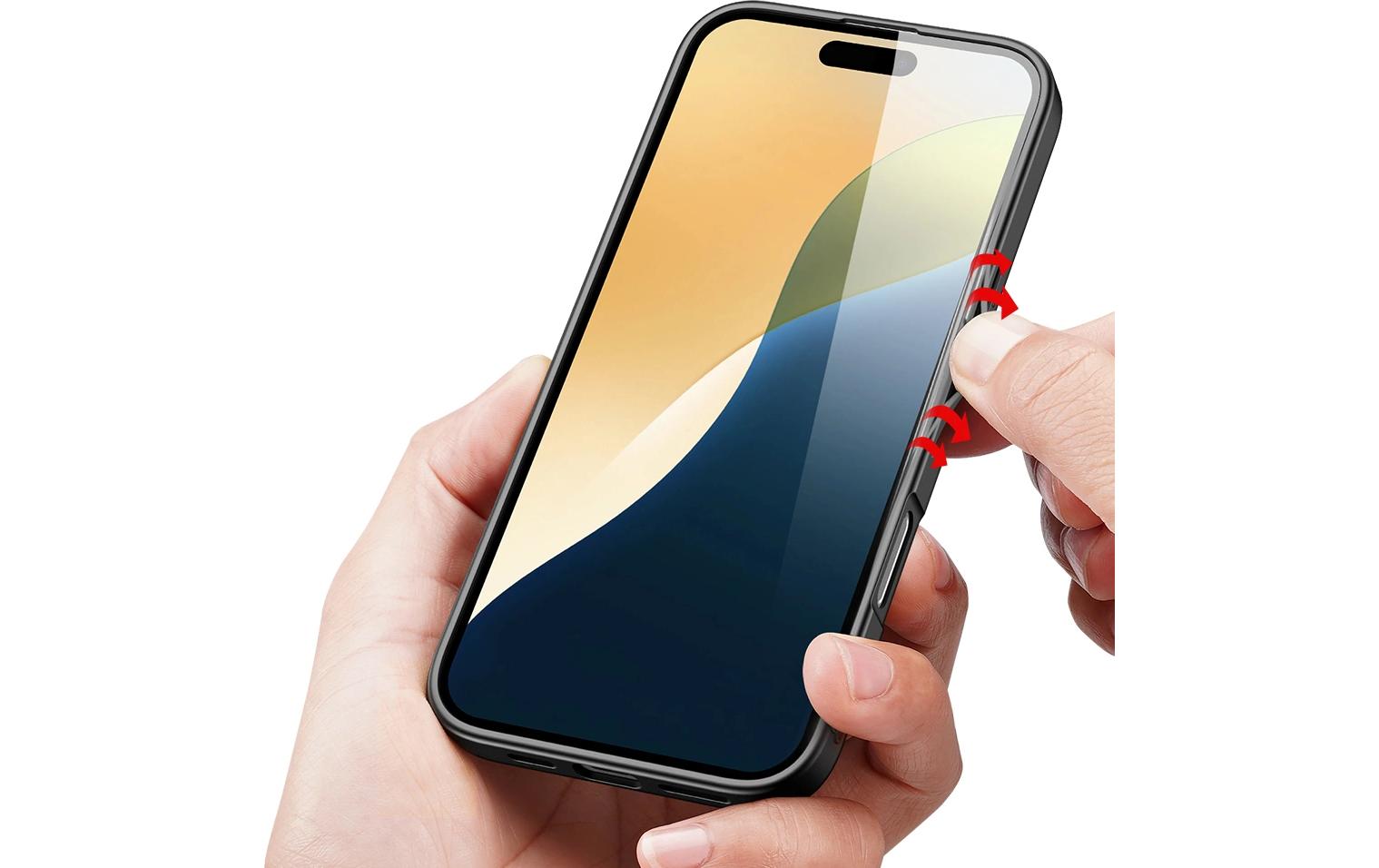 Nevox StyleShell NYLO Backcover – für Apple iPhone 16 Plus, Nylon+PC+TPU, schwarz
