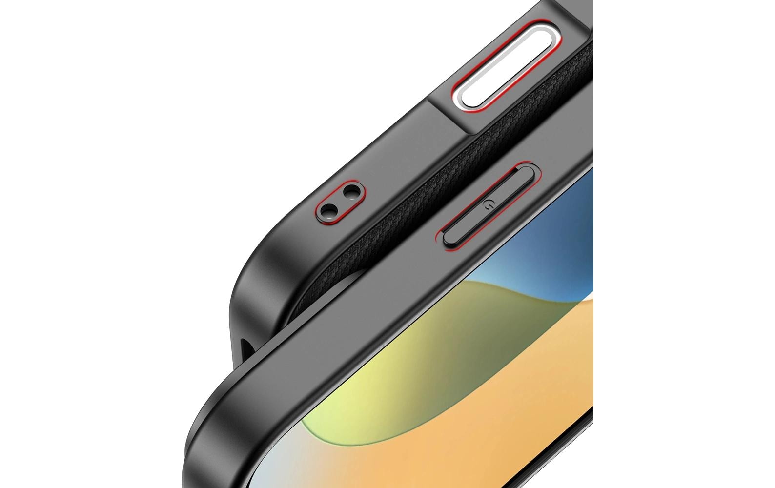 Nevox StyleShell NYLO Backcover – für Apple iPhone 16 Plus, Nylon+PC+TPU, schwarz