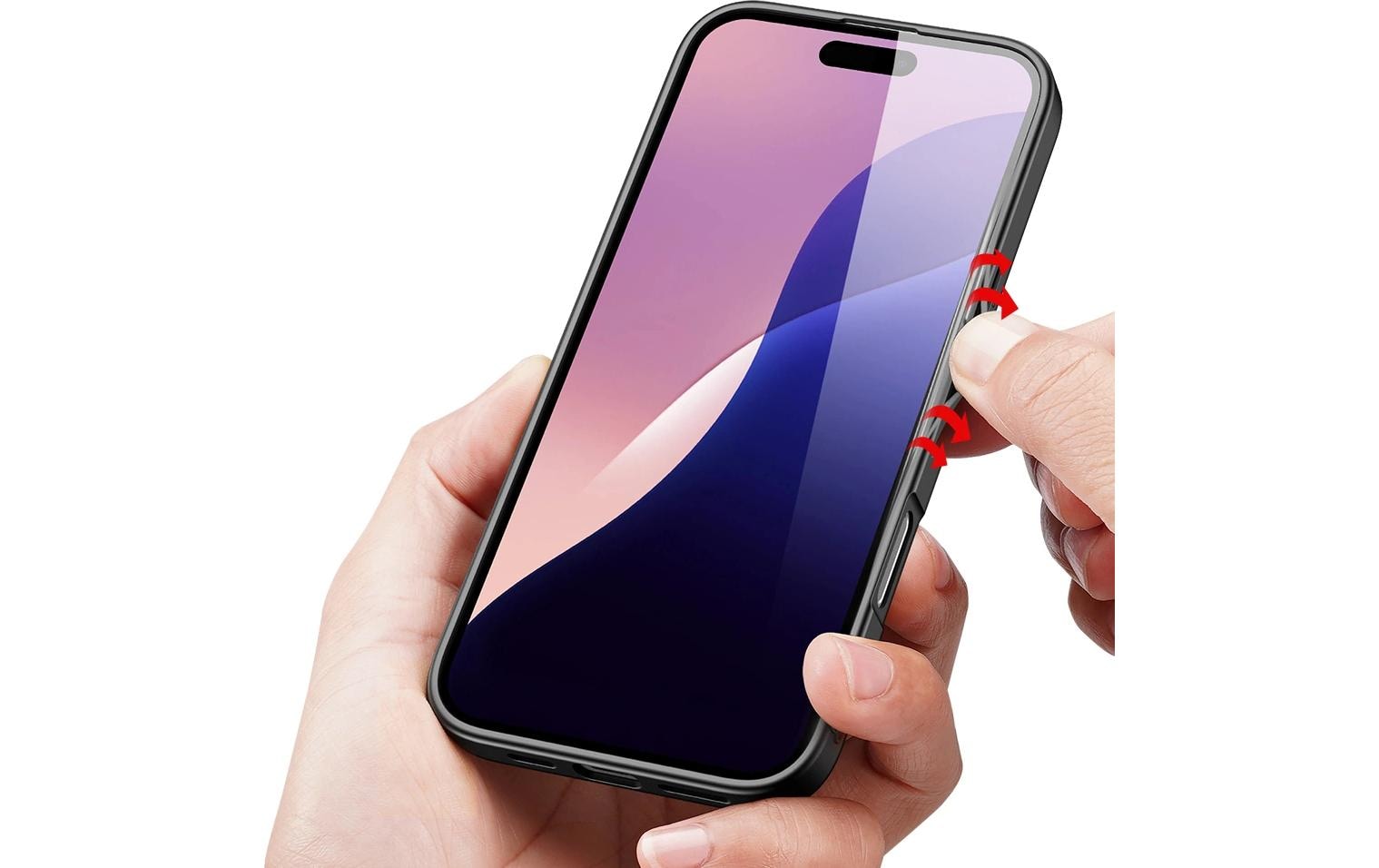 nevox StyleShell NYLO Backcover – für Apple iPhone 16 Pro Max, Nylon+PC+TPU, schwarz