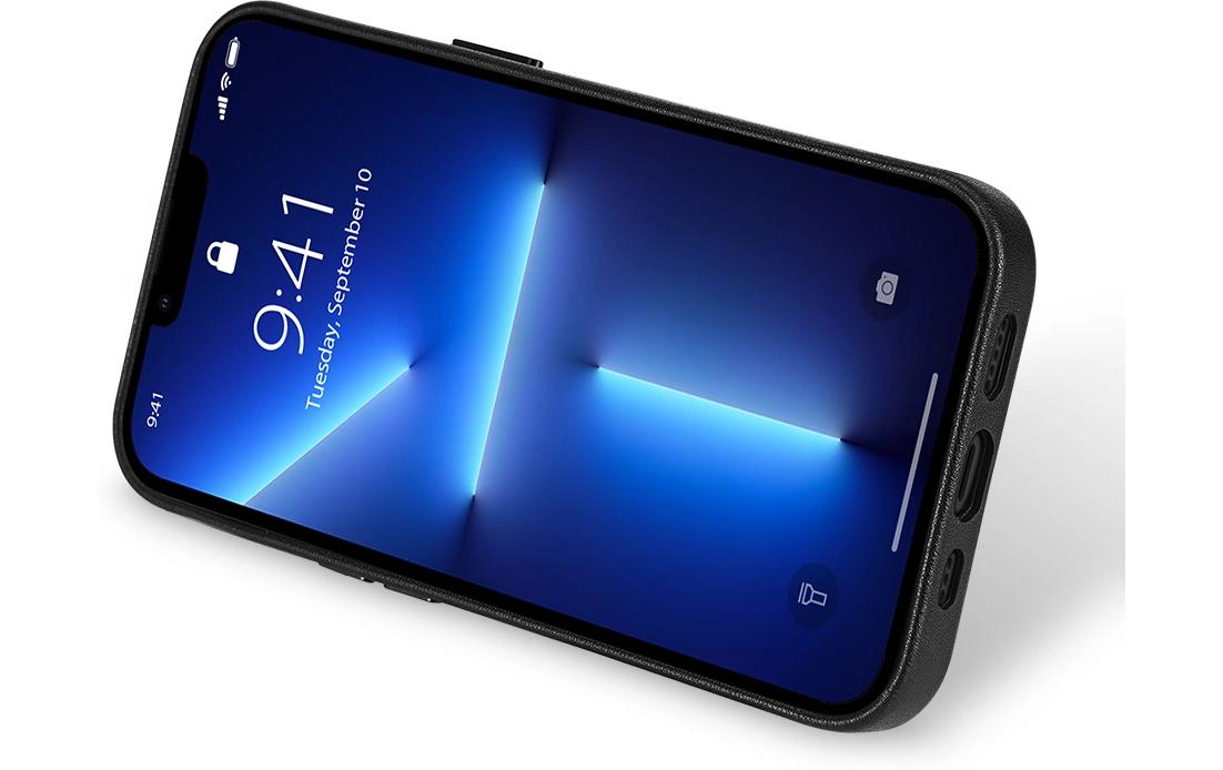 Nevox – Backcover StyleShell – für Apple iPhone 16 Pro – schwarz – Leder