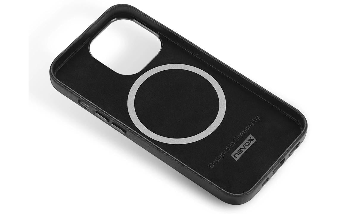 Nevox – Backcover StyleShell – für Apple iPhone 16 Pro – schwarz – Leder