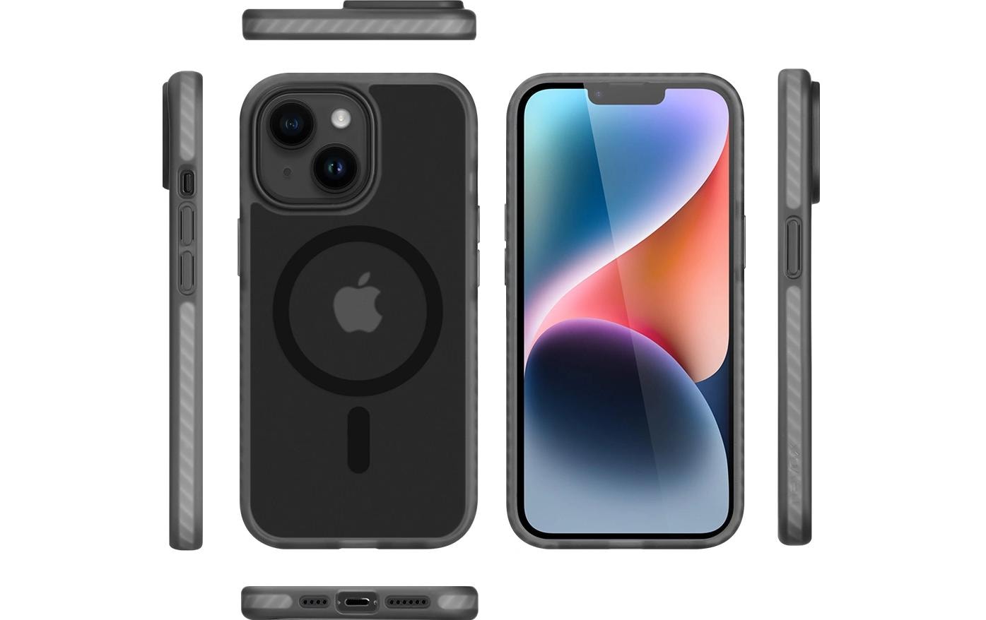 Nevox – Backcover – für Apple iPhone 16 Plus – Schwarz – TPU, MagSafe-kompatibel