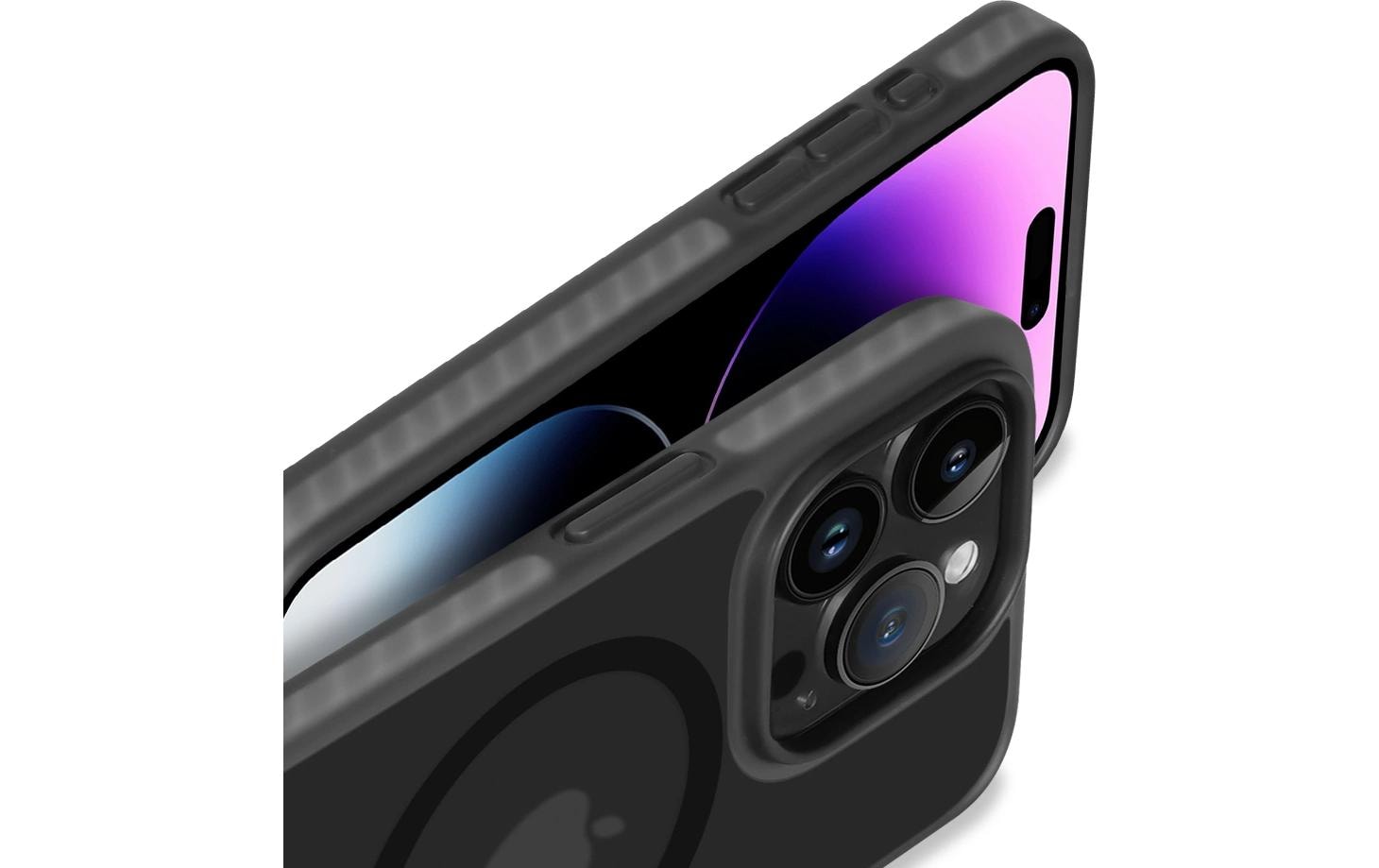 Nevox – Backcover – für Apple iPhone 16 Pro – Schwarz – TPU/PC – MagSafe-kompatibel
