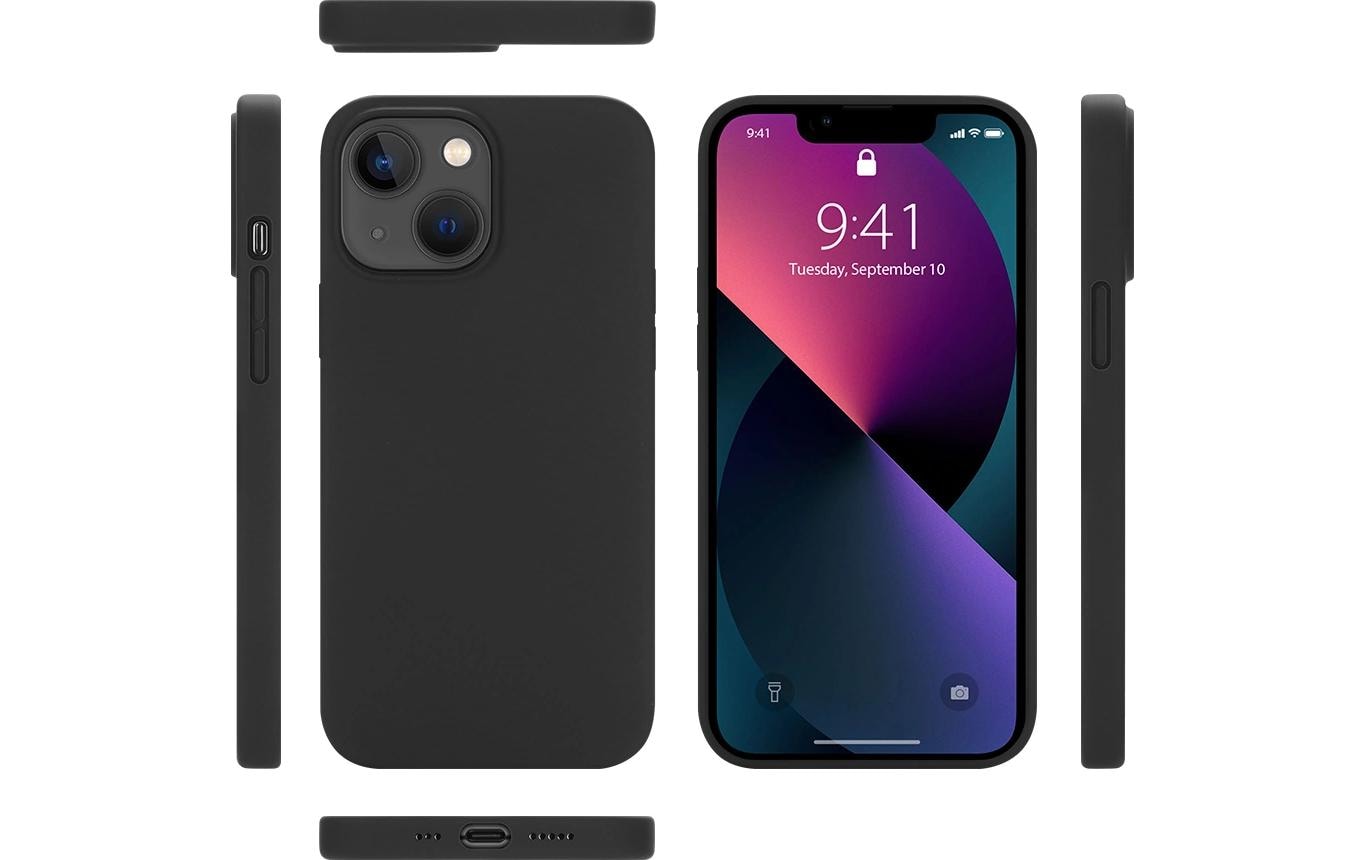 Nevox – Backcover StyleShell Shock – für Apple iPhone 16 – schwarz – Silikon – MagSafe-kompatibel