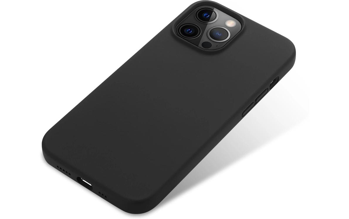 Nevox StyleShell Shock – Backcover – für Apple iPhone 16 Pro, MagSafe, Silikon+PC+Mikrofaser, Schwarz