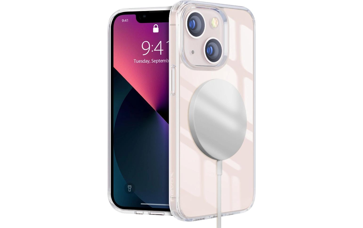 Nevox – Backcover – für Apple iPhone 16 Plus – transparent – TPU/PC, MagSafe-kompatibel