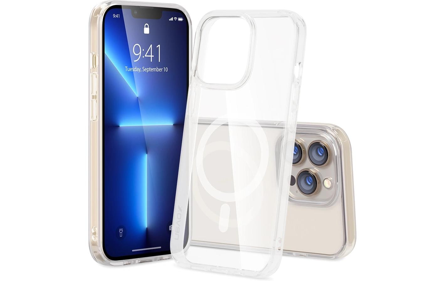 nevox Backcover – für Apple iPhone 16 Pro Max, MagSafe, PC+TPU, Transparent