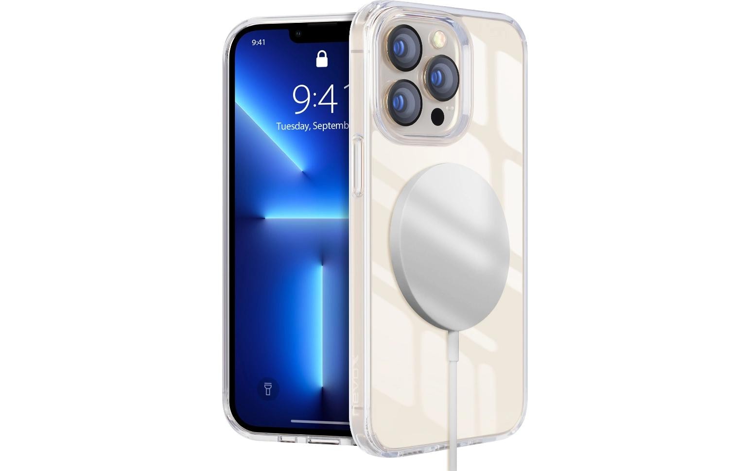 nevox Backcover – für Apple iPhone 16 Pro Max, MagSafe, PC+TPU, Transparent