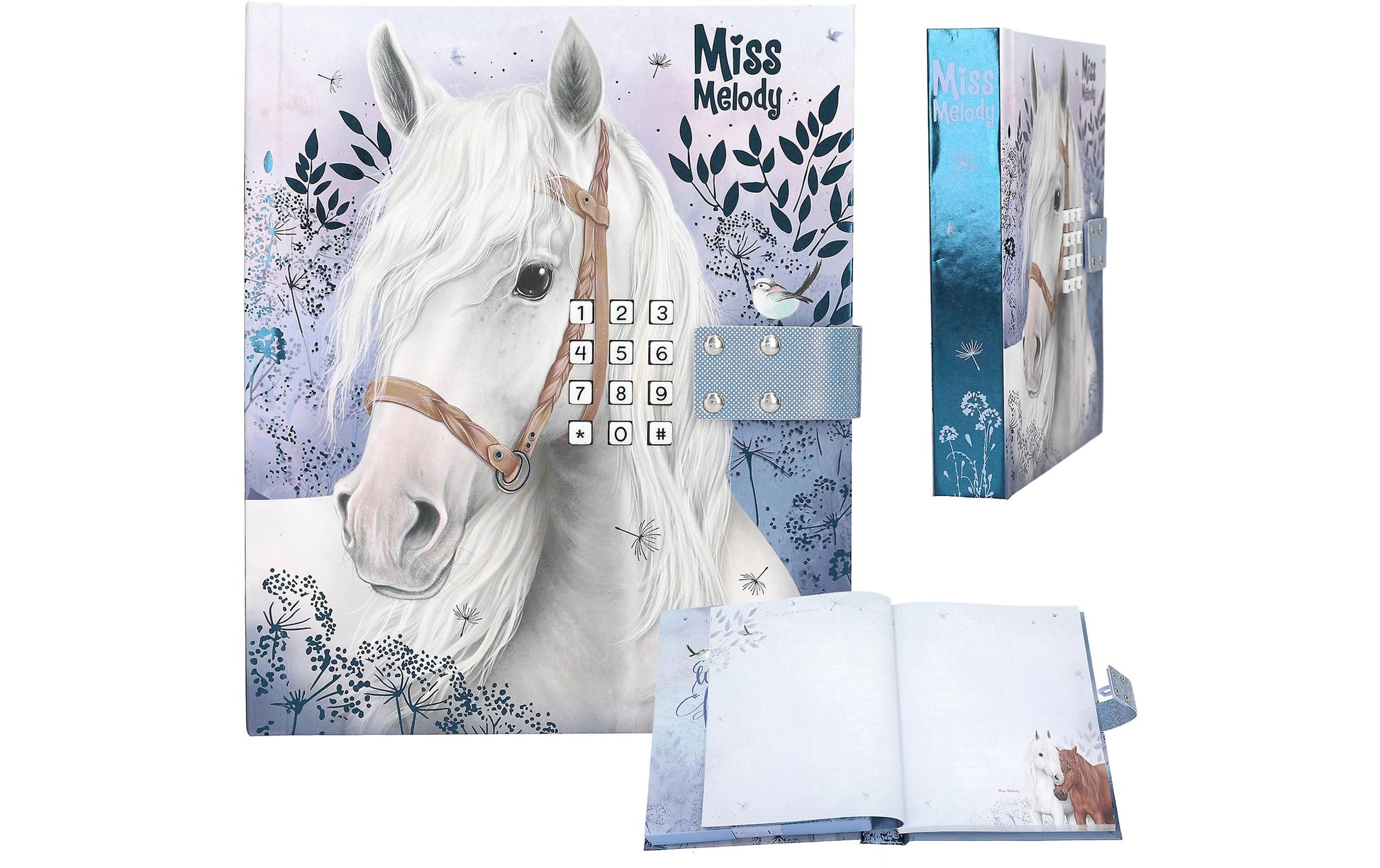 Depesche Miss Melody Tagebuch – 155 × 180 mm – mit Code und Musik, gebunden, mehrfarbig