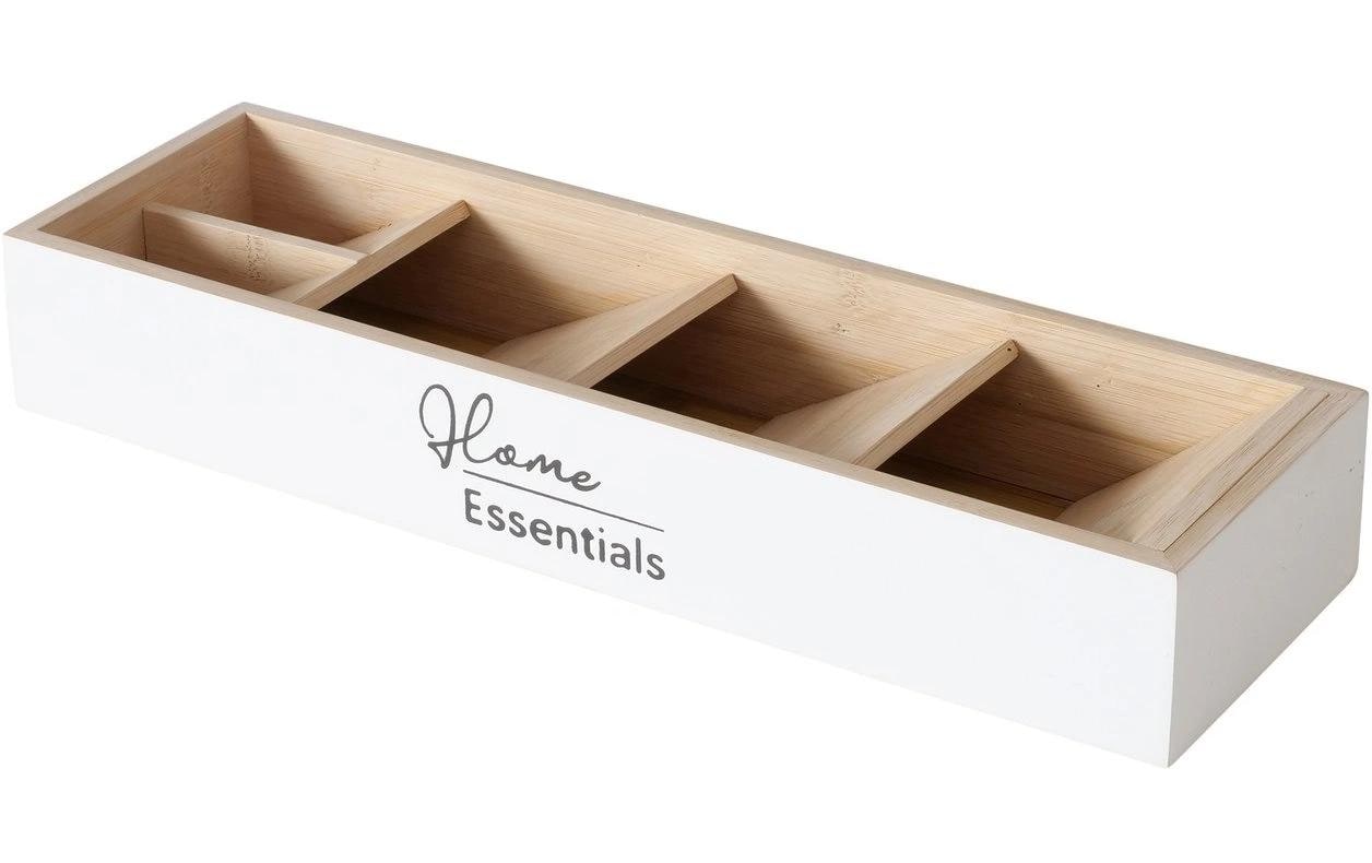Boltze Aufbewahrungsbox ohne Deckel – Holz – Weiss – 120 × 60 × 120 mm
