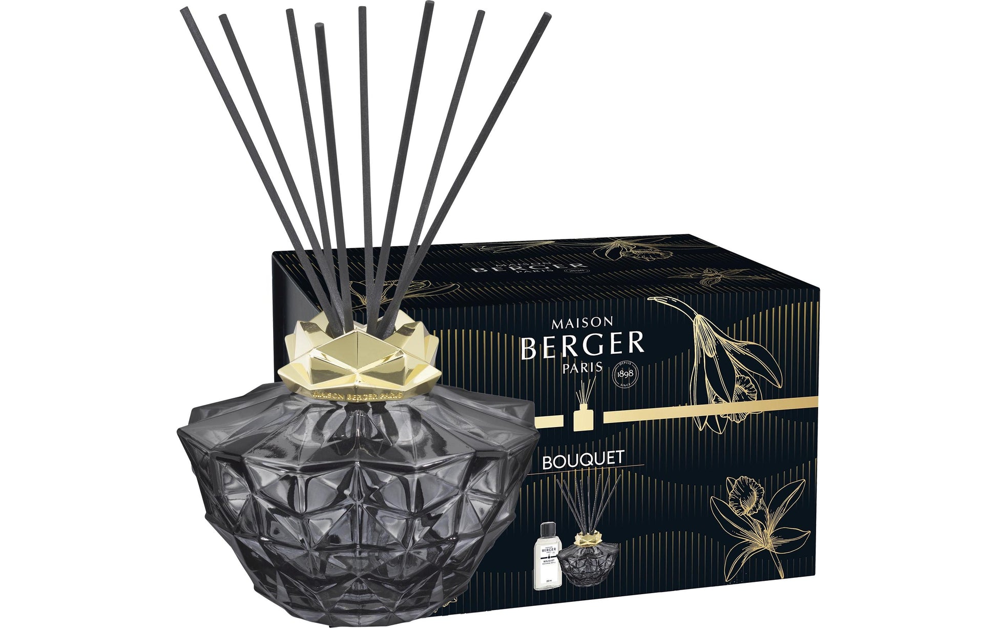 Maison Berger Paris Duftstäbchen Kali Vanille, Schwarz – 250 ml