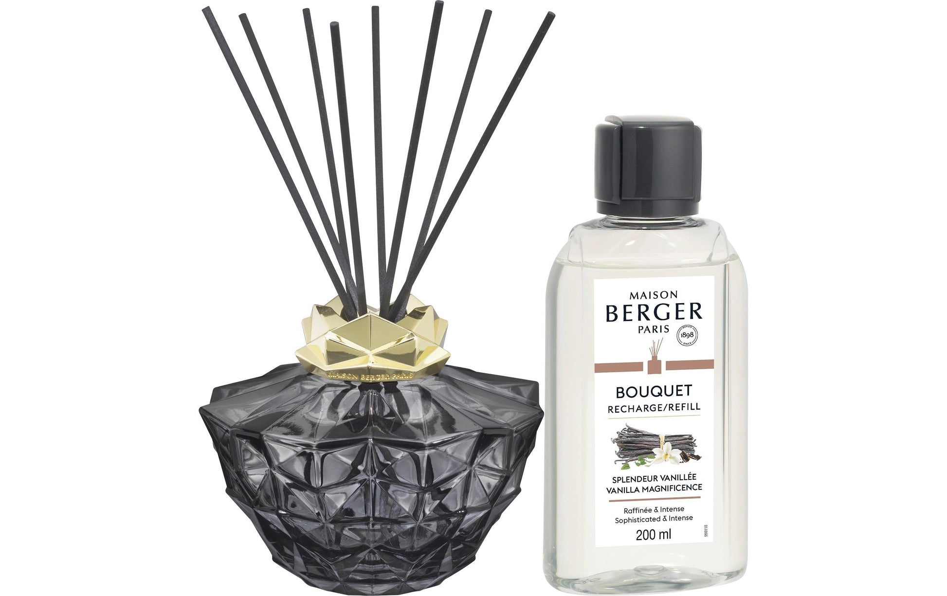 Maison Berger Paris Duftstäbchen Kali Vanille, Schwarz – 250 ml