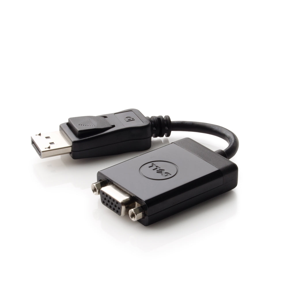 DELL Adapter DisplayPort zu VGA – 1920 × 1200, DisplayPort 1.1a – für Geräte mit DisplayPort – Schwarz
