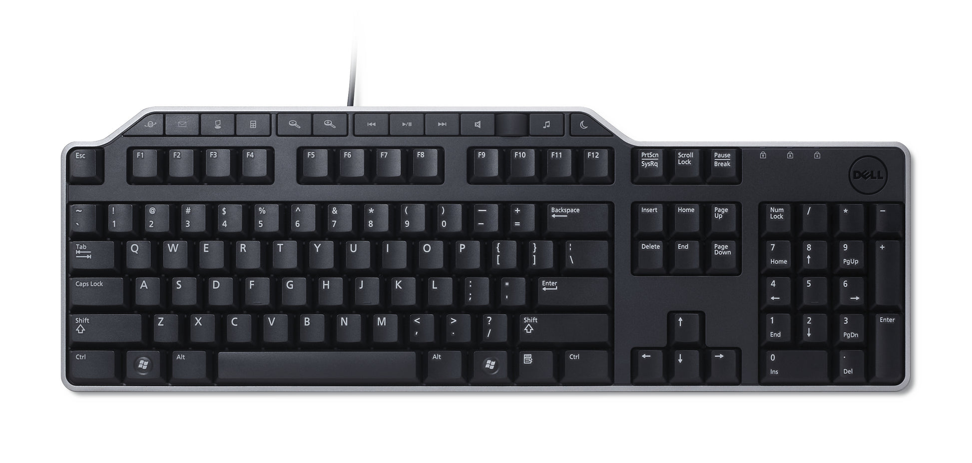 Dell KB522 – Tastatur – Membran – kabelgebunden – QWERTY (US-INT) – für Dell (Inspiron, Latitude, OptiPlex)