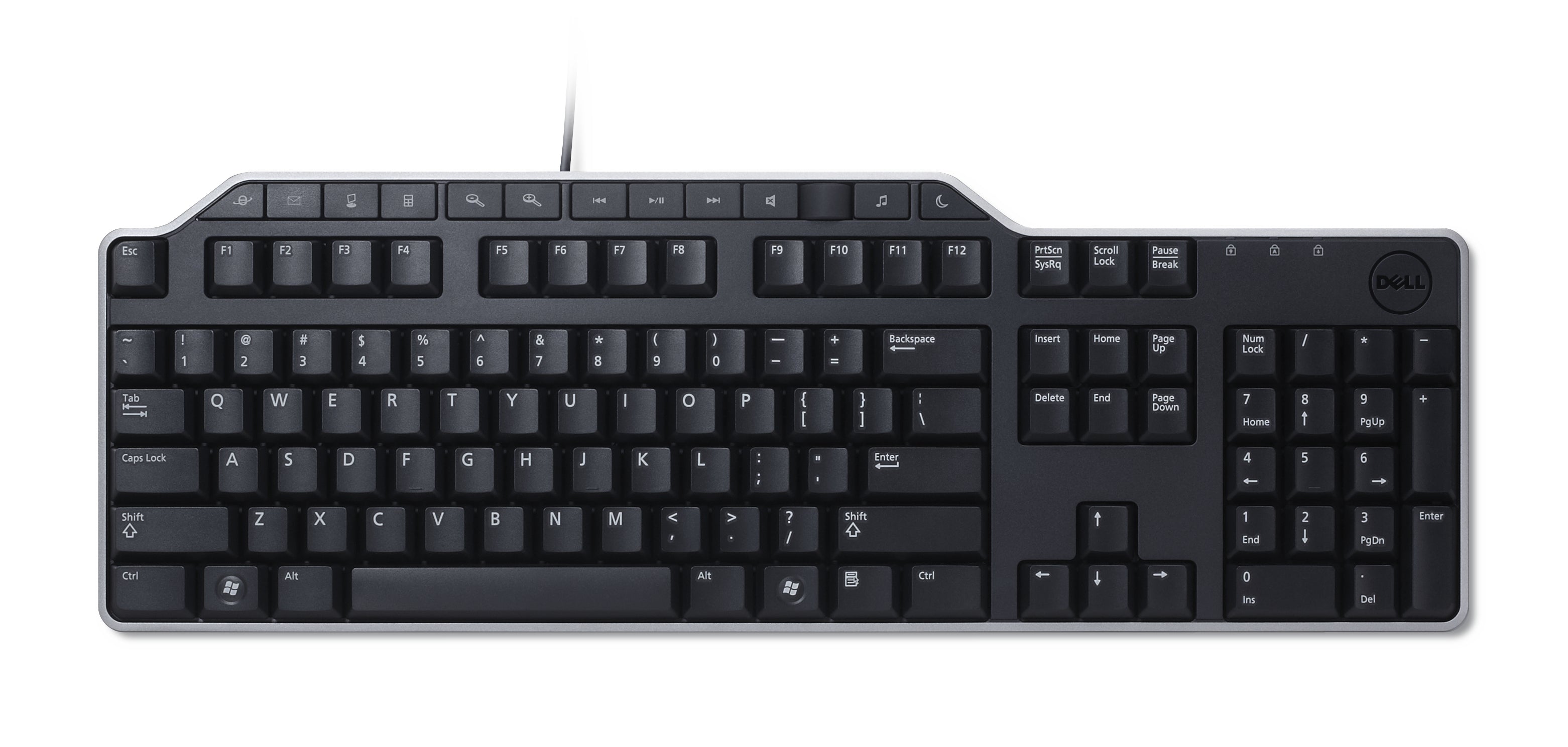 Dell KB522 – Tastatur – Membran – kabelgebunden – QWERTY (US-INT) – für Dell (Inspiron, Latitude, OptiPlex)