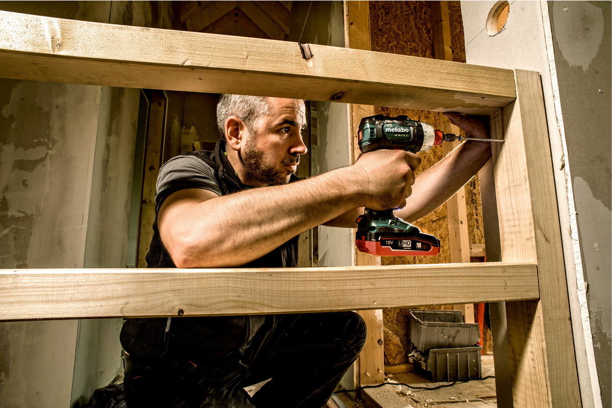 Metabo Akku-Bohrschrauber BS 18 LT BL Q – 18 V (CAS) – Schnellspannbohrfutter (Ø 13 mm) – 60 Nm – Solo