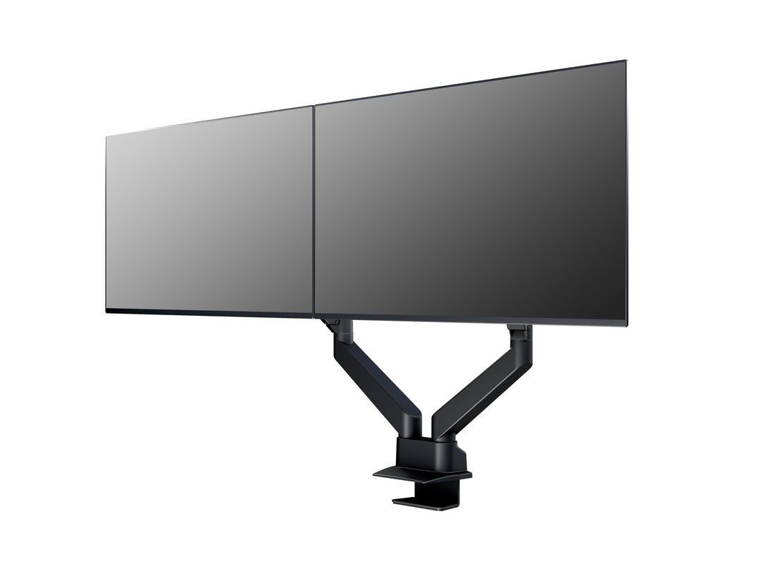 Multibrackets Tischständer Duo 3965 – Tischhalterung, Dual, bis 32", VESA 100 × 100 mm, 10 kg, Drehbar, Schwarz