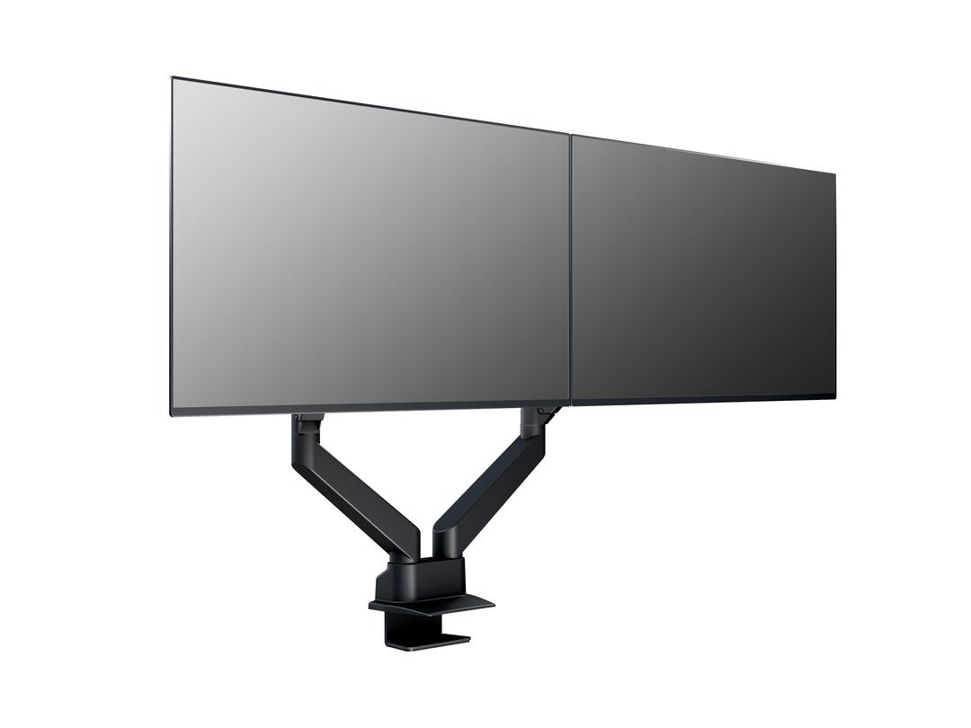 Multibrackets Tischständer Duo 3965 – Tischhalterung, Dual, bis 32", VESA 100 × 100 mm, 10 kg, Drehbar, Schwarz