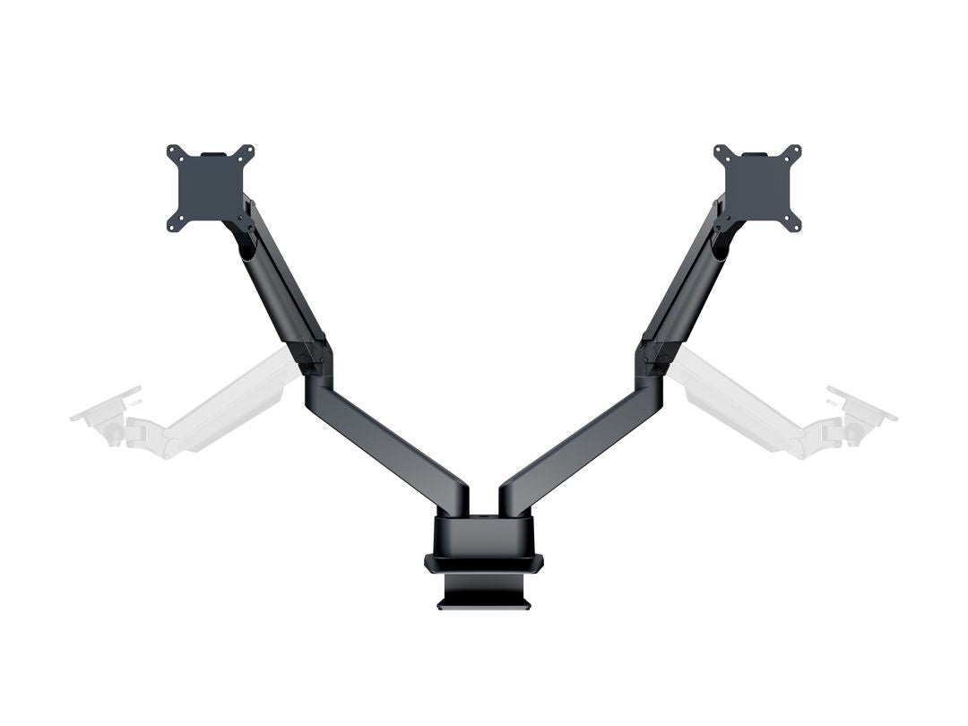 Multibrackets MB 4207 – Tischhalterung, Dual, bis 32", VESA 75 × 75 mm, 21 kg, drehbar, schwarz