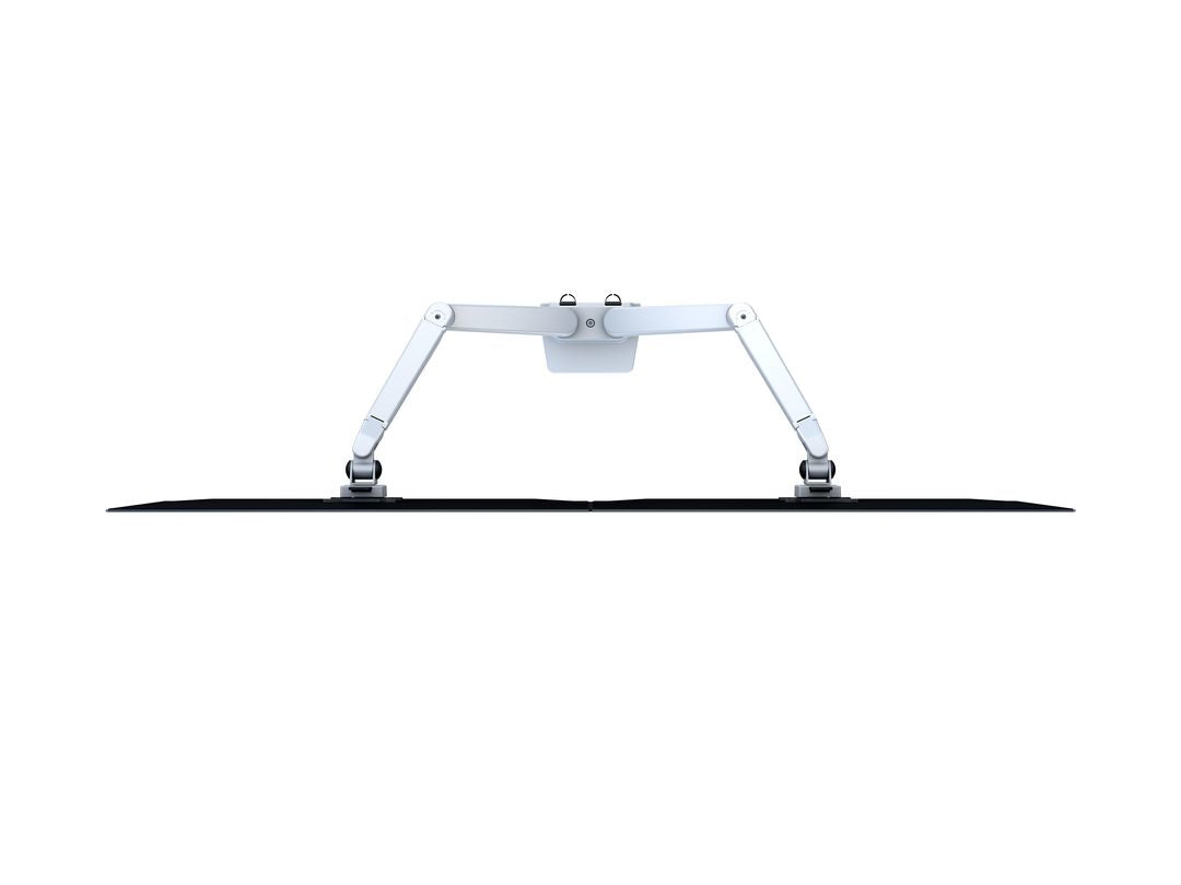 Multibrackets Tischständer Duo 3972 – Tischhalterung, Dual, bis 32", VESA 100 × 100 mm, 10 kg, neigbar, silber