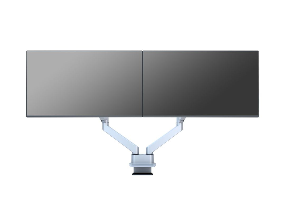Multibrackets Tischständer Duo 3972 – Tischhalterung, Dual, bis 32", VESA 100 × 100 mm, 10 kg, neigbar, silber