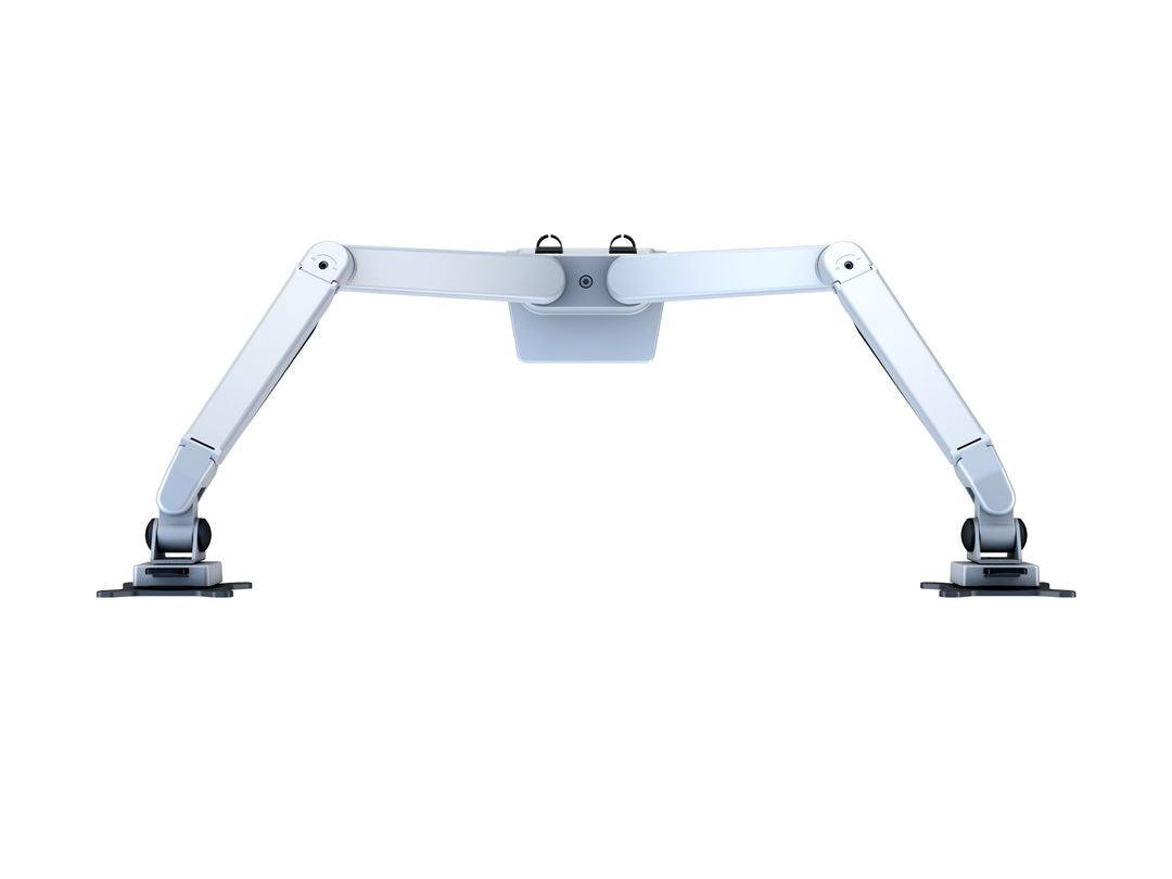 Multibrackets Tischständer Duo 3972 – Tischhalterung, Dual, bis 32", VESA 100 × 100 mm, 10 kg, neigbar, silber