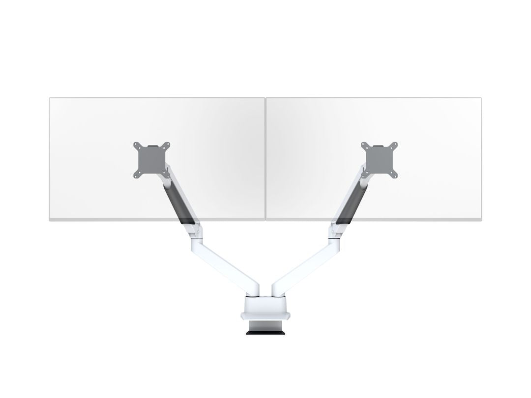 Multibrackets 3989 – Tischhalterung, Dual, bis 32", VESA 100 × 100 mm, 10 kg, drehbar, weiss