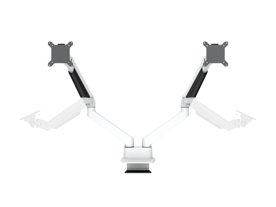 Multibrackets 3989 – Tischhalterung, Dual, bis 32", VESA 100 × 100 mm, 10 kg, drehbar, weiss