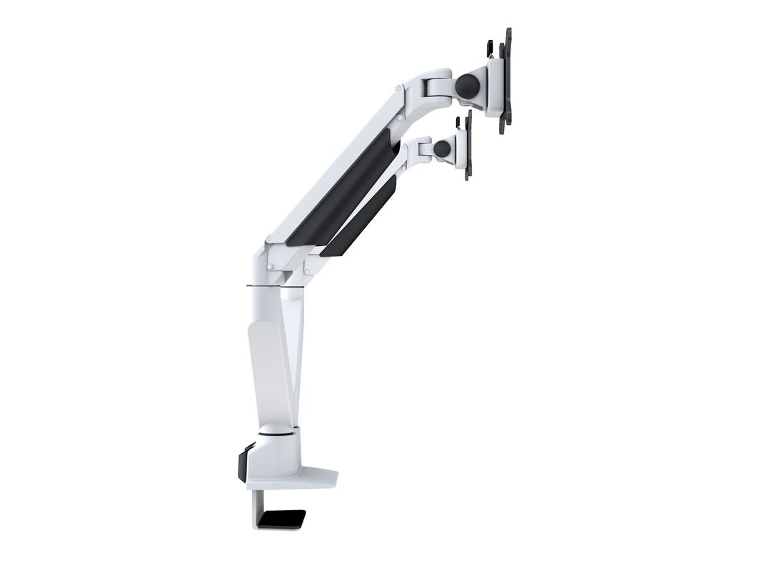 Multibrackets 3989 – Tischhalterung, Dual, bis 32", VESA 100 × 100 mm, 10 kg, drehbar, weiss