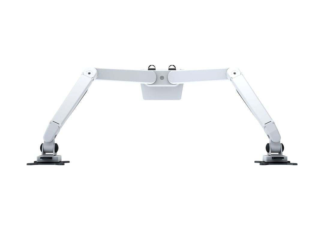 Multibrackets 3989 – Tischhalterung, Dual, bis 32", VESA 100 × 100 mm, 10 kg, drehbar, weiss